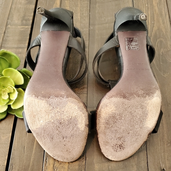 BURBERRY Black T Strap Stilettos - Picture 7 of 8